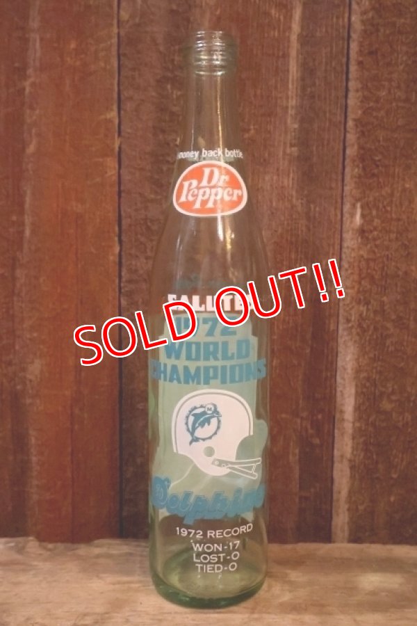 画像1: ck-043 Miami Dolphins / WORLD CHAMPION 1972 Dr Pepper Bottle