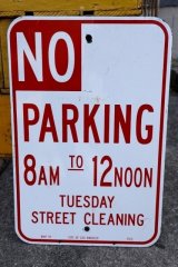 画像: dp-250701-03 NO PARKING Enamel Road Sign