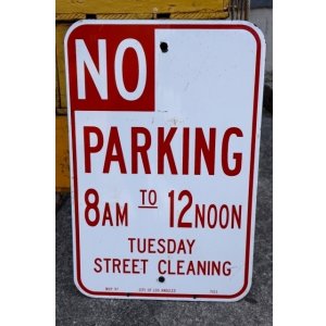 画像: dp-250701-03 NO PARKING Enamel Road Sign