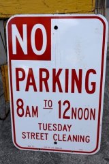 画像: dp-250701-04 NO PARKING Enamel Road Sign