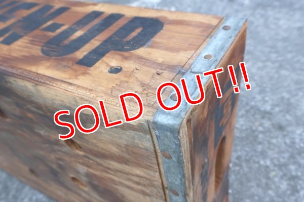 画像10: dp-250722-04 SEVEN UP 7 Up 1970's WOOD BOX