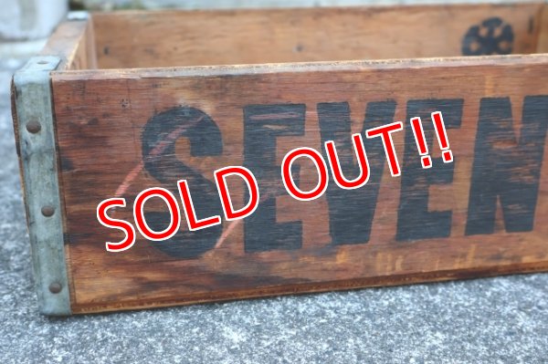 画像2: dp-250722-04 SEVEN UP 7 Up 1970's WOOD BOX