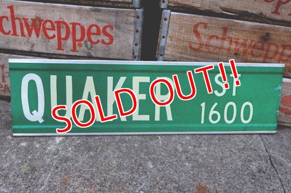 画像1: dp-250722-10 QUAKER STREET 1600 Road Sign