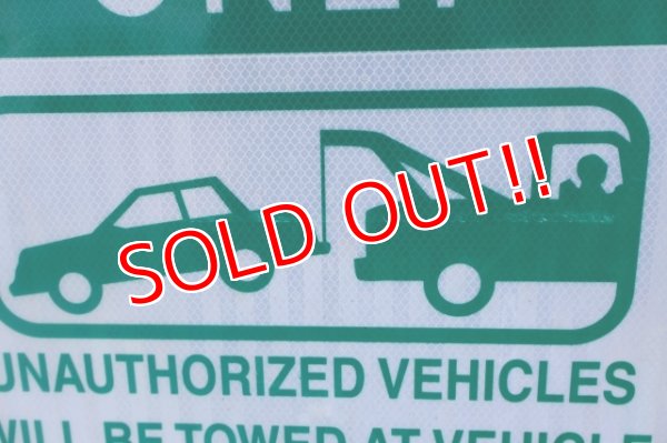 画像5: dp-250701-17 RESERVED PARKING ONLY Enamel Road Sign