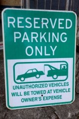 画像: dp-250701-17 RESERVED PARKING ONLY Enamel Road Sign