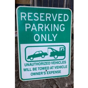 画像: dp-250701-17 RESERVED PARKING ONLY Enamel Road Sign