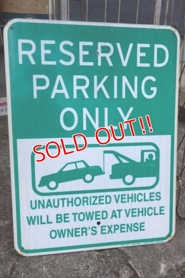 画像1: dp-250701-17 RESERVED PARKING ONLY Enamel Road Sign