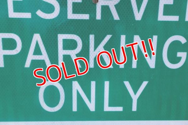 画像4: dp-250701-17 RESERVED PARKING ONLY Enamel Road Sign