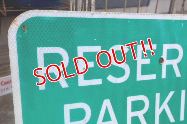 画像2: dp-250701-17 RESERVED PARKING ONLY Enamel Road Sign