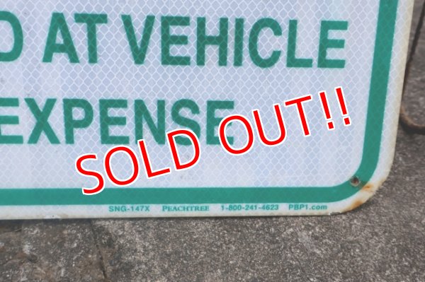 画像7: dp-250701-17 RESERVED PARKING ONLY Enamel Road Sign