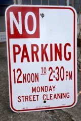 画像: dp-250701-02 NO PARKING Enamel Road Sign