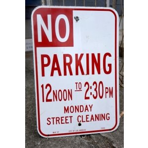 画像: dp-250701-02 NO PARKING Enamel Road Sign