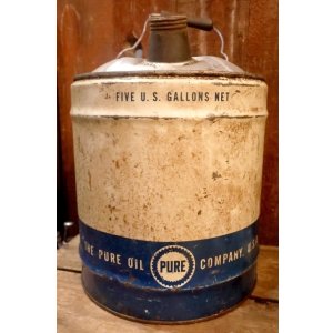 画像: dp-250618-50 THE PURE OIL COMPANY 1960's 5 U.S. GALLONS MOTOR OIL CAN