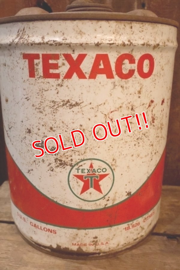 画像4: dp-250618-71 TEXACO 1960's 5 U.S. GALLONS OIL CAN