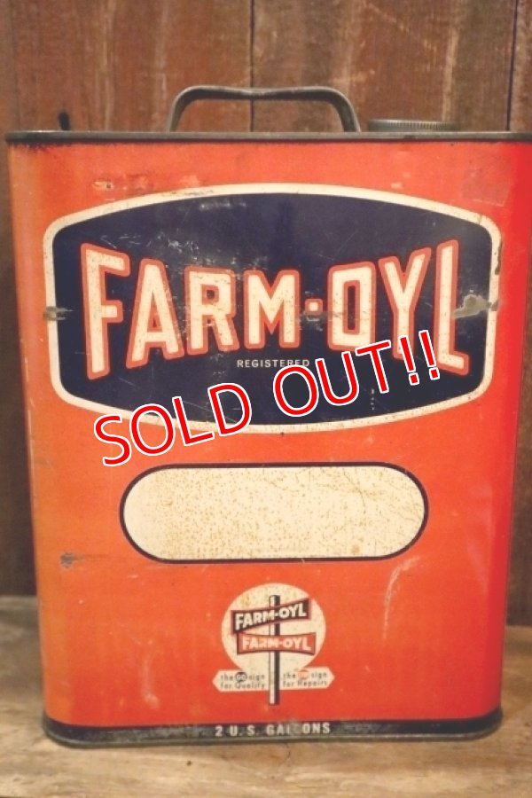 画像4: dp-250618-28 THE FARM-OYL COMPANY 2 U.S.GALLONS MOTOR OIL CAN