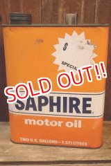 画像: dp-250618-28 GULF OIL CORPORATION 2 U.S.GALLONS SAPHIRE MOTOR OIL CAN