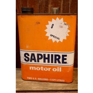 画像: dp-250618-28 GULF OIL CORPORATION 2 U.S.GALLONS SAPHIRE MOTOR OIL CAN