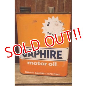画像: dp-250618-28 GULF OIL CORPORATION 2 U.S.GALLONS SAPHIRE MOTOR OIL CAN