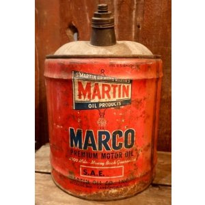 画像: dp-250618-61 MARTIN MARCO 1960's 5 U.S. GALLONS PREMIUM MOTOR OIL CAN