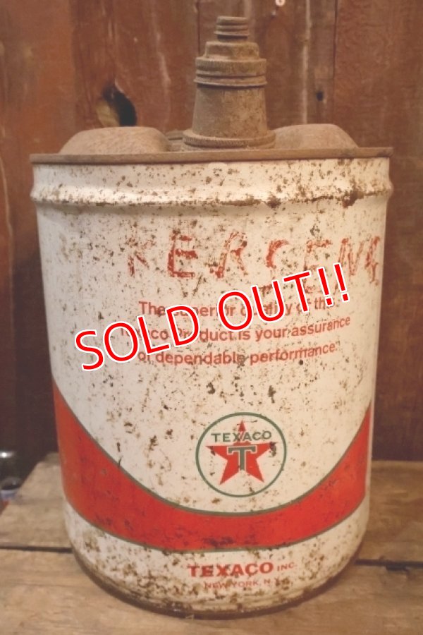 画像1: dp-250618-71 TEXACO 1960's 5 U.S. GALLONS OIL CAN