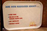 画像: ct-250802-38 McDonald's 1970's Fiberglass Serving Tray