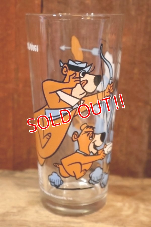 画像1: gs-250802-04 Huck & Yogi / PEPSI 1977 Collector Series Glass