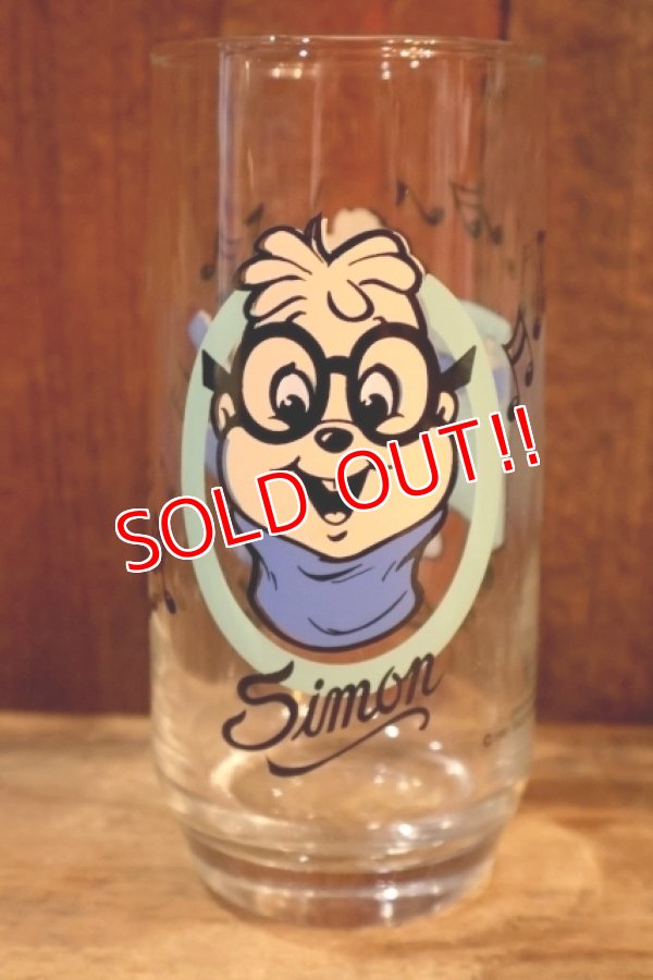 画像1: gs-250803-03 Alvin and the Chipmunks / Simon 1980's Glass