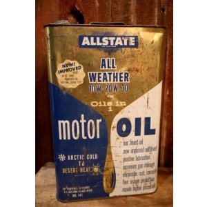 画像: dp-250618-28 ALLSTATE ALL WEATHER 10 QUARTS MOTOR OIL CAN