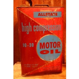 画像: dp-250618-28 ALLSTATE hi compression 10 QUARTS MOTOR OIL CAN