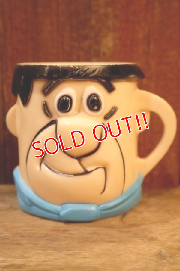 画像1: ct-250803-04 Fred Flintstone / 1960's Plastic Mug
