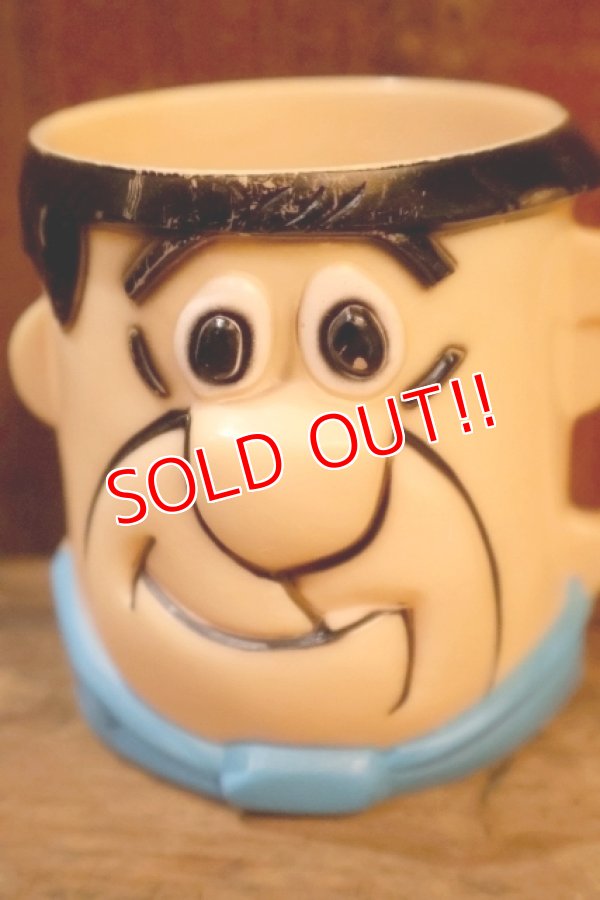 画像2: ct-250803-04 Fred Flintstone / 1960's Plastic Mug