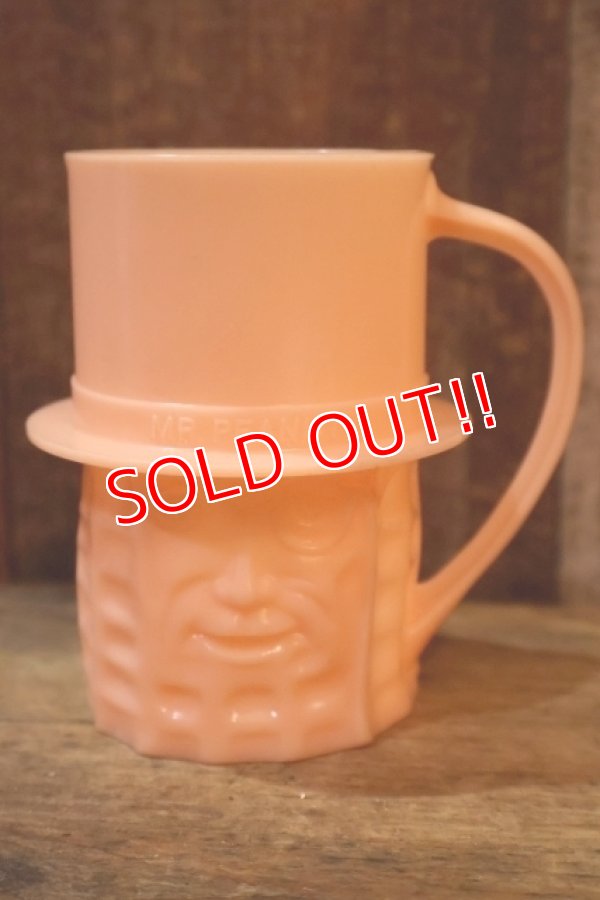 画像1: ct-240301-17 PLANTERS / MR.PEANUT 1950's Plastic Mug (Pink)