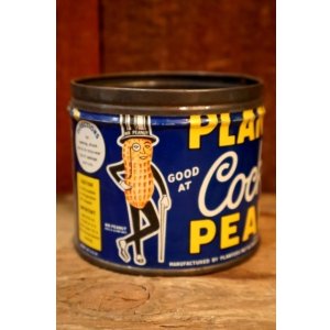 画像: ct-250803-07 PLANTERS / MR.PEANUT 1950's Cocktail SALTED PEANUT Tin Can