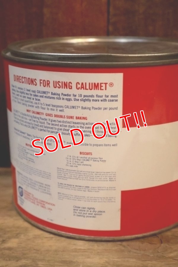 画像4: dp-250807-03 CALUMET BAKING POWDER 1980's 5LB. CAN
