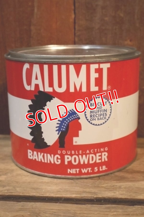 画像1: dp-250807-03 CALUMET BAKING POWDER 1980's 5LB. CAN
