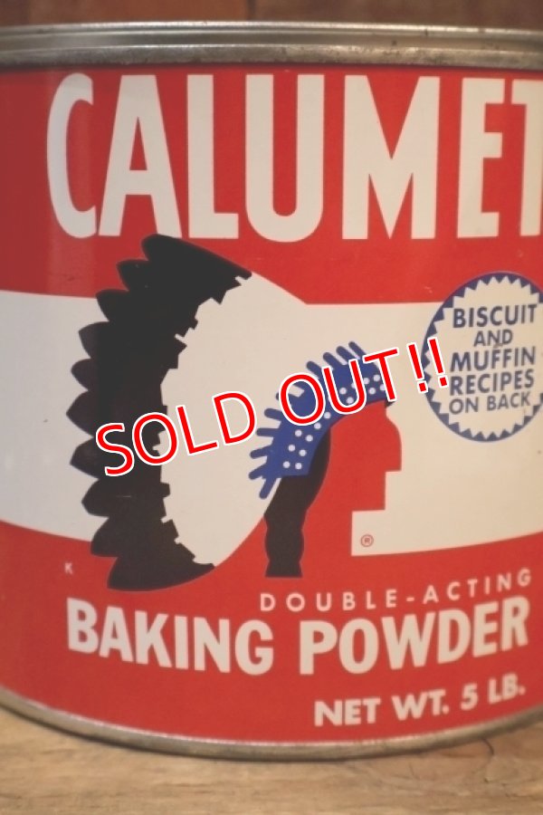 画像2: dp-250807-03 CALUMET BAKING POWDER 1980's 5LB. CAN