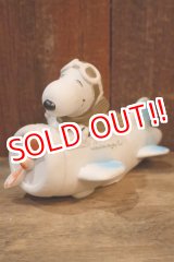 画像: ct-250802-12 Snoopy Flying Ace / Danara 1970's- early 1980’s Airplane Squeaky Toy