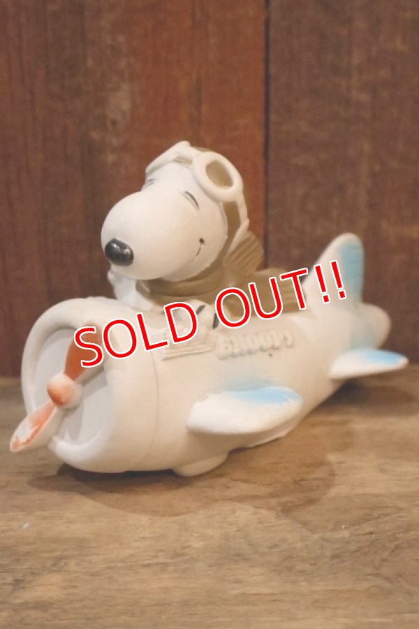 画像1: ct-250802-12 Snoopy Flying Ace / Danara 1970's- early 1980’s Airplane Squeaky Toy