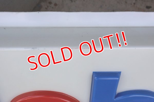 画像5: dp-250618-08 【※店頭ピックのみ】Mobil 1990's Embossed Gas Station Sign