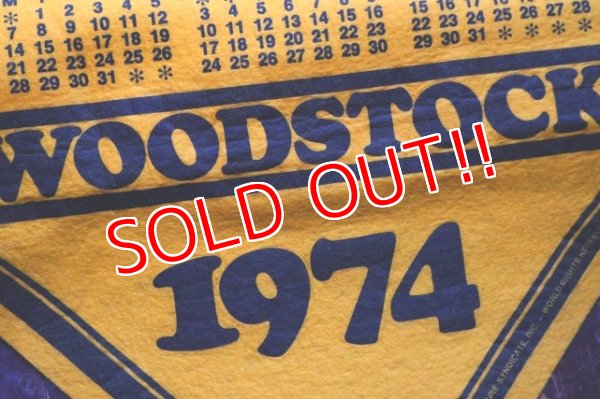 画像5: ct-250807-01 Woodstock / Felt Banner 1974 Calendar