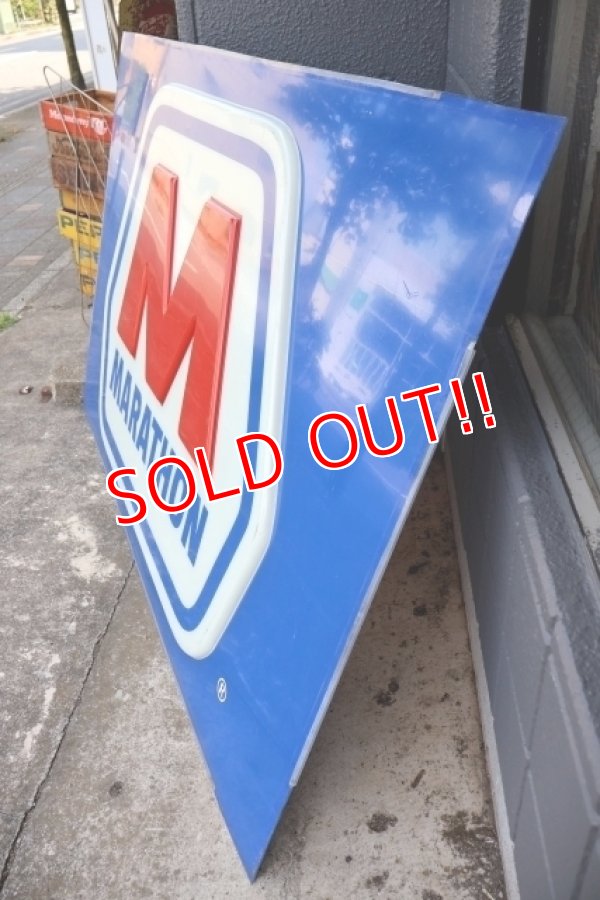 画像9: dp-250618-27 【※店頭ピックのみ特価品】MARATHON 1990's-2000's / Huge Gas Station Sign