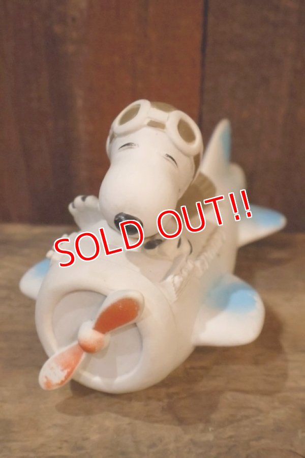 画像2: ct-250802-12 Snoopy Flying Ace / Danara 1970's- early 1980’s Airplane Squeaky Toy