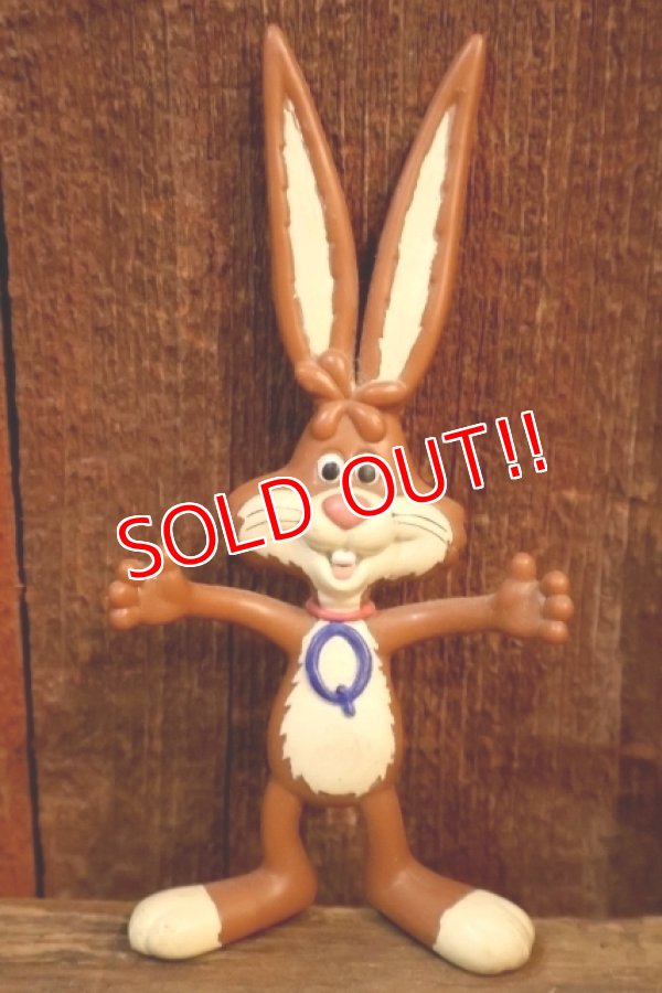 画像1: ct-250901-07 Nestlé / Quik Bunny (Quicky) 1990's Bendable Figure