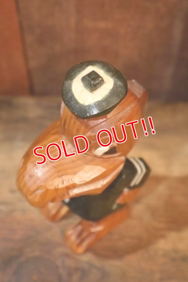 画像5: ct-250901-03 Tulane University / ANRI 1950's Hand Carved Wood Mascot "Riptide"