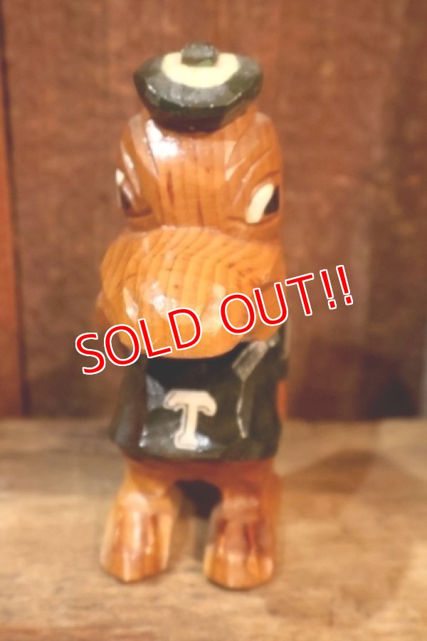 画像2: ct-250901-03 Tulane University / ANRI 1950's Hand Carved Wood Mascot "Riptide"