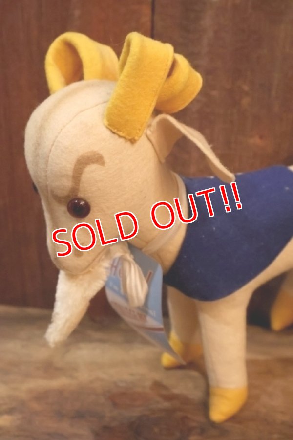 画像4: ct-250901-01 United States Navy (U.S.N.) GREAT LAKES / Collegiate Manufacture 1950's "Bill the Goat" Doll
