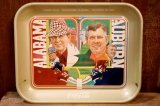 画像: ck-045 ALABAMA & AUBURN UNIVERSITY / Coca-Cola 1975 Tin Serving Tray