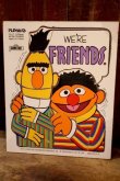 画像1: ct-250802-31 Bert & Ernie / Playskool 1970's Wood Frame Tray Puzzle