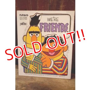 画像: ct-250802-31 Bert & Ernie / Playskool 1970's Wood Frame Tray Puzzle