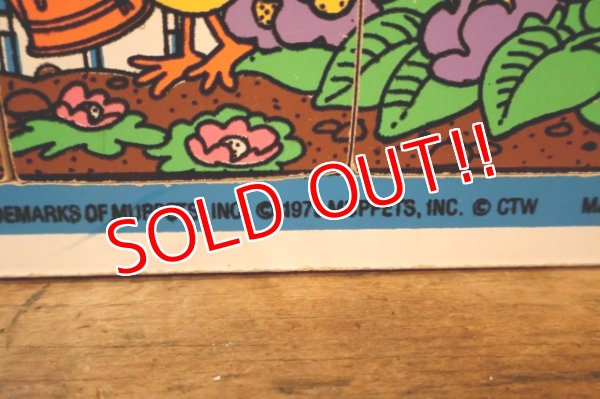 画像4: ct-250802-30 Big Bird & Little Bird / Playskool 1970's Wood Frame Tray Puzzle